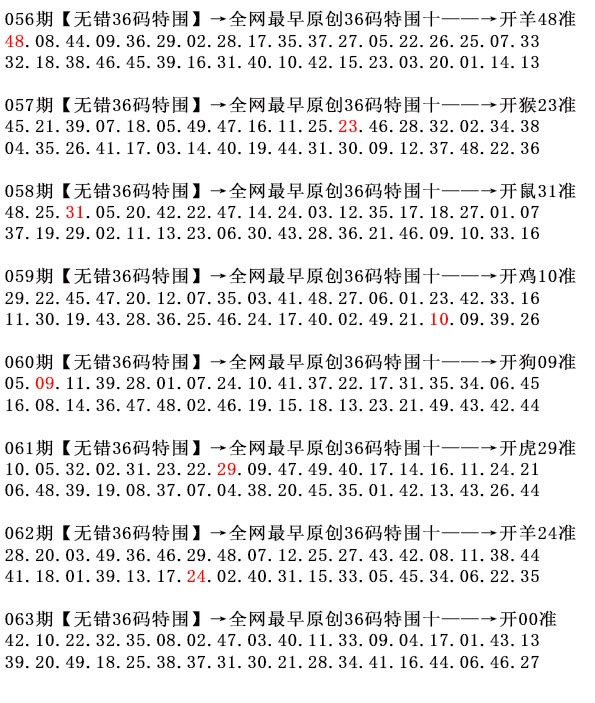 063期36码特围[图]