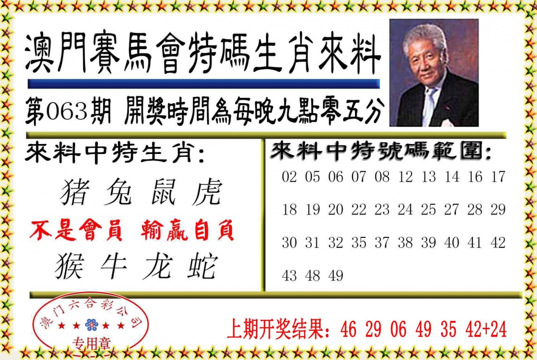 063期特码生肖来料[图]