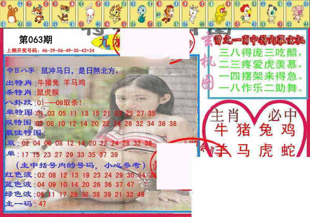 063期特码生肖图[图]