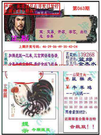 063期正版孔明报[图]