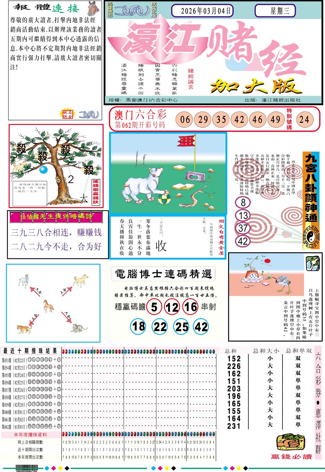063期濠江赌经A加大版[图]