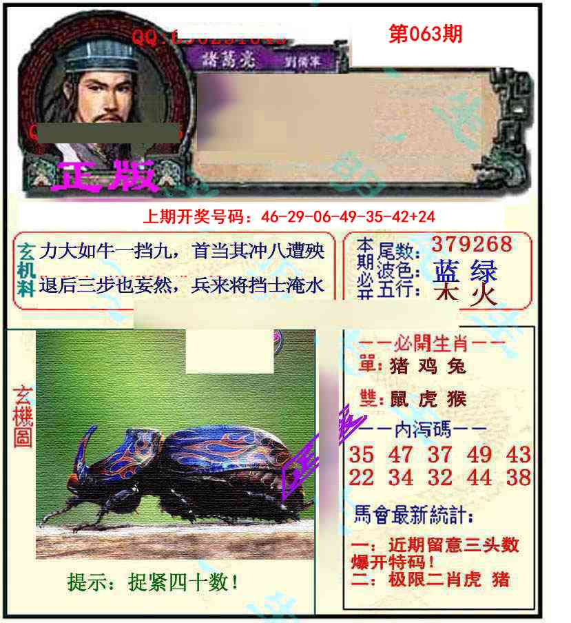 063期正宗孔明[图]