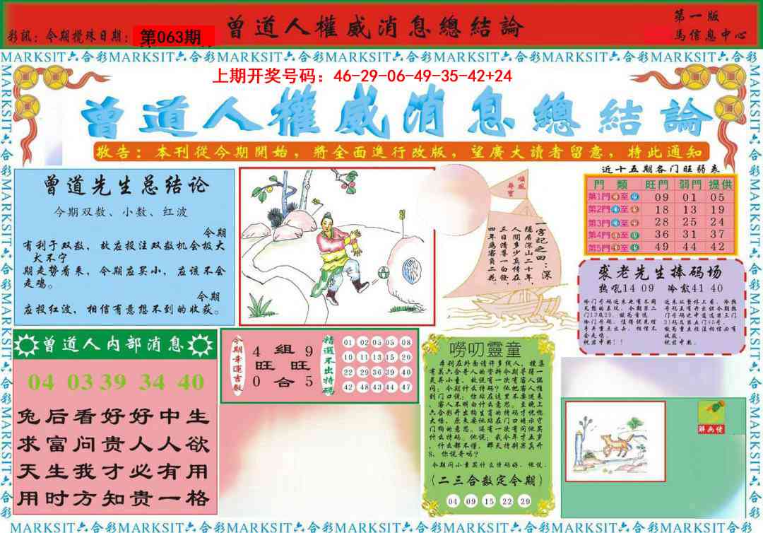 063期曾道人权威消息A[图]