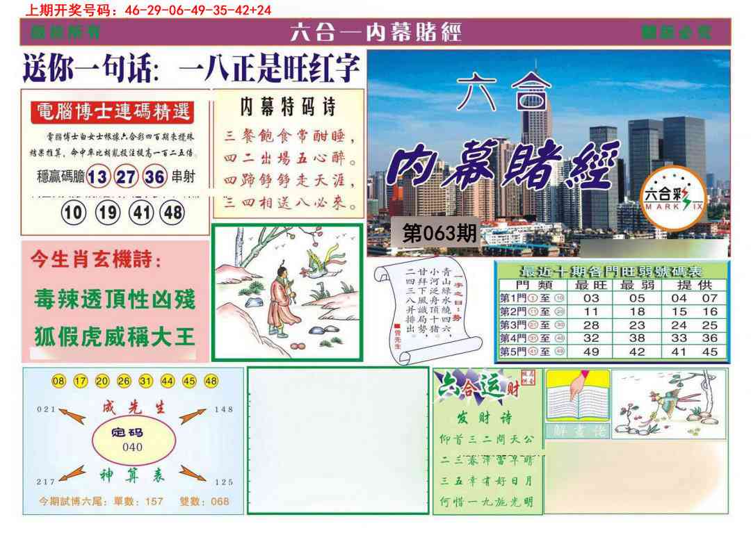 063期内幕赌经[图]
