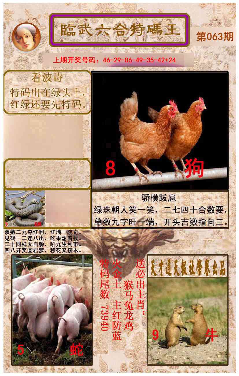 063期临武六合特码王[图]