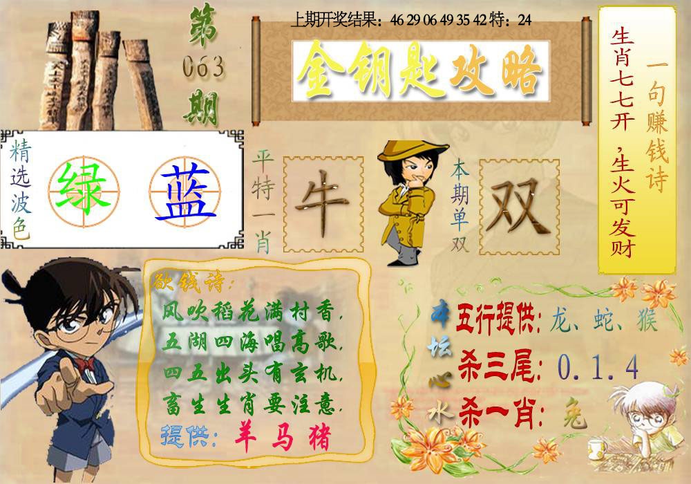 063期《金钥匙攻略》[图]