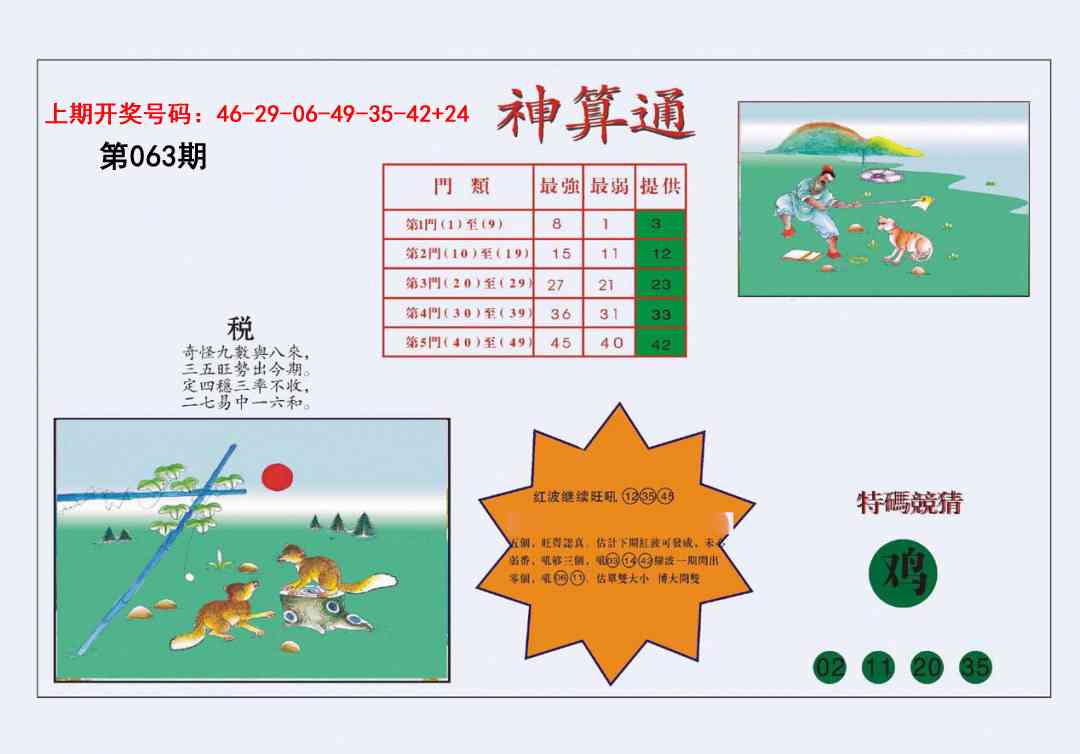 063期4-台湾神算[图]