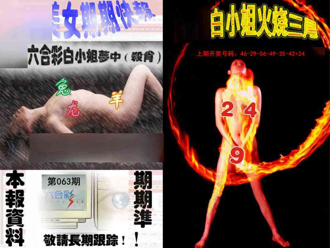 063期环球美女特码报[图]