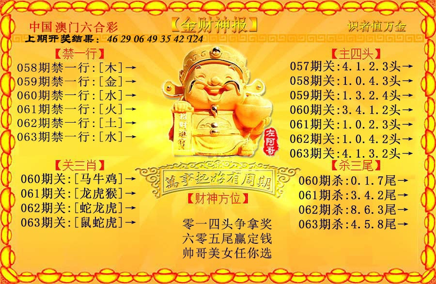 063期金财神[图]