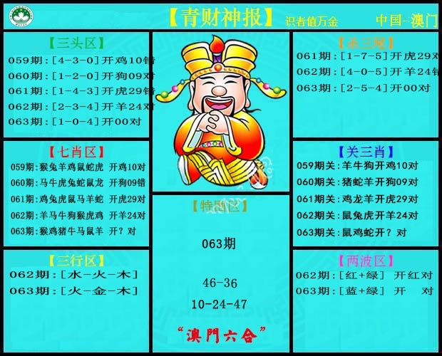 063期青财神[图]