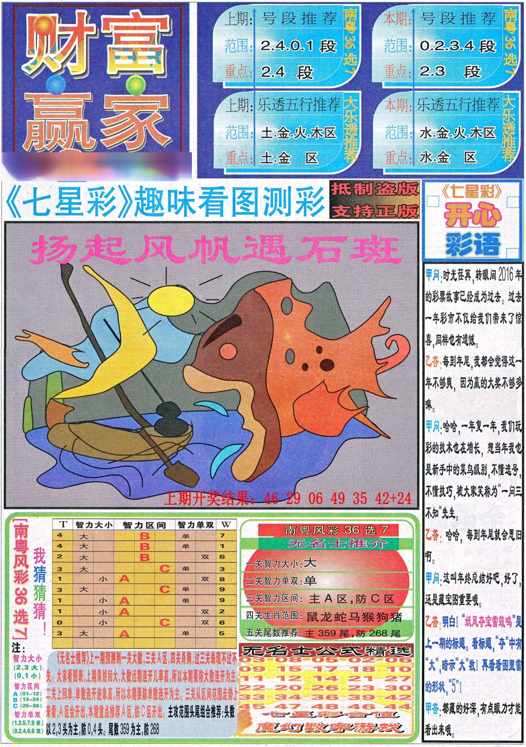 063期七星彩图(高清)[图]