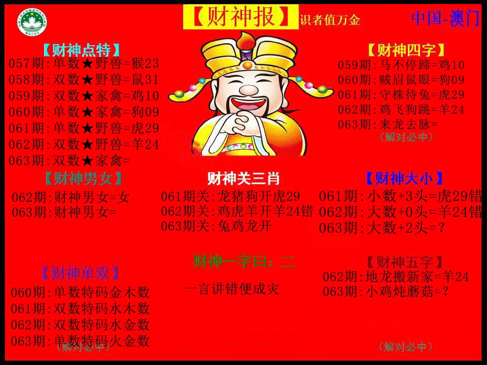 063期红财神[图]