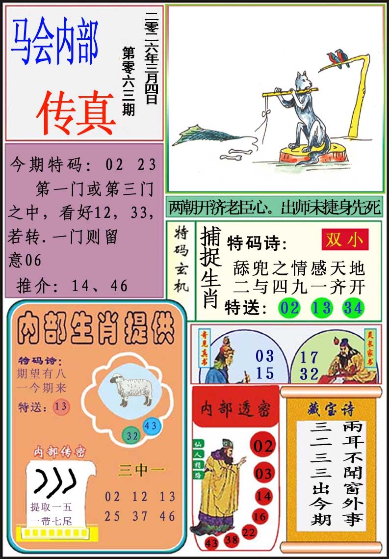 063期马会内部传真[图]