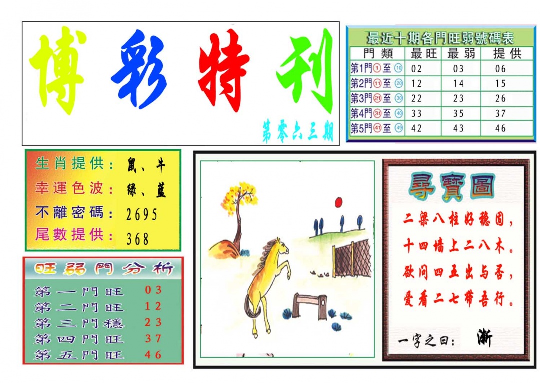 063期博彩特刊[图]