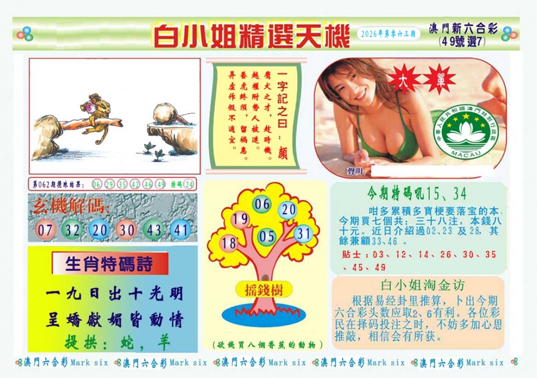 063期白小姐精选玄机A[图]