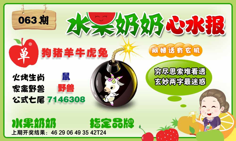 063期水果心水报[图]