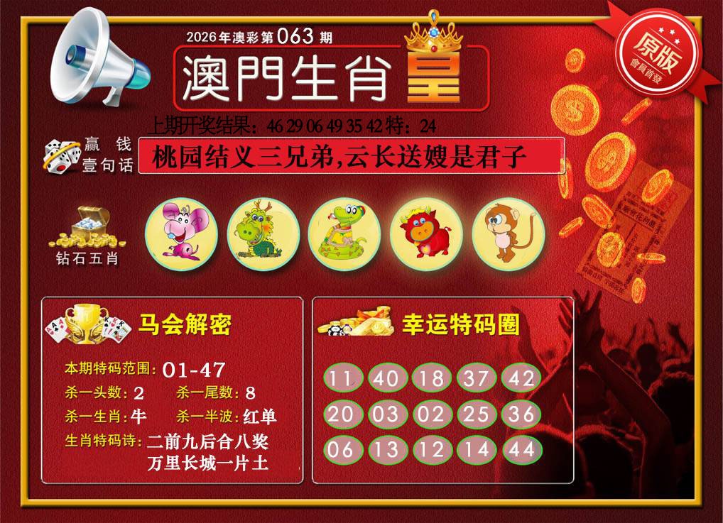 063期澳门生肖皇[图]