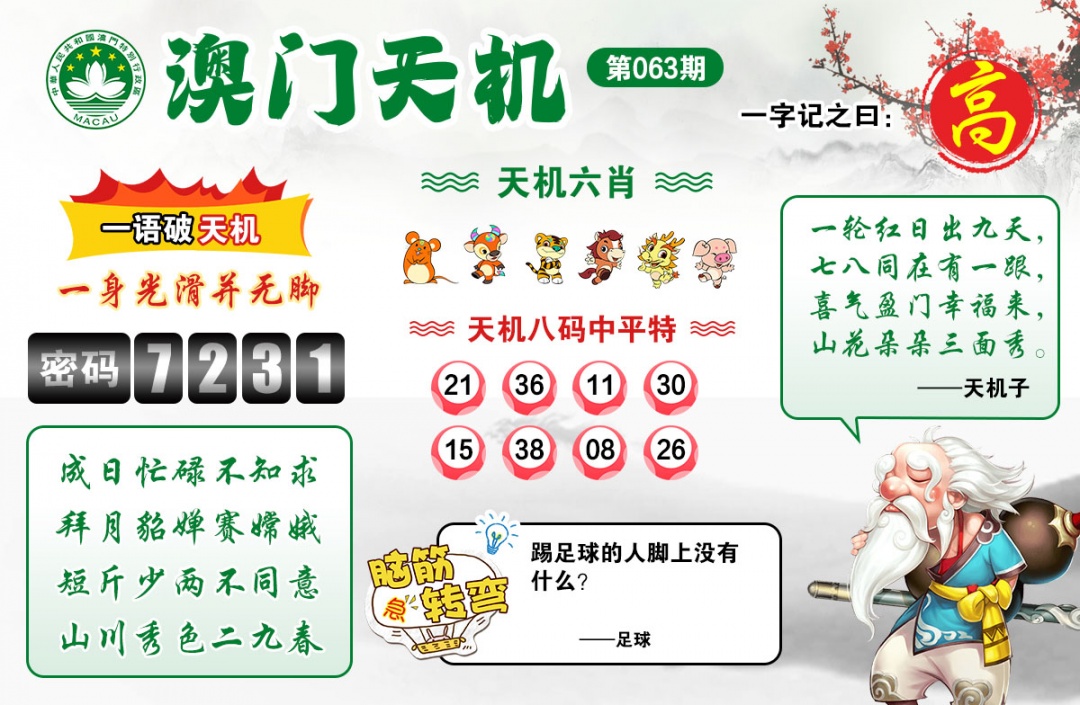 063期澳门天机[图]