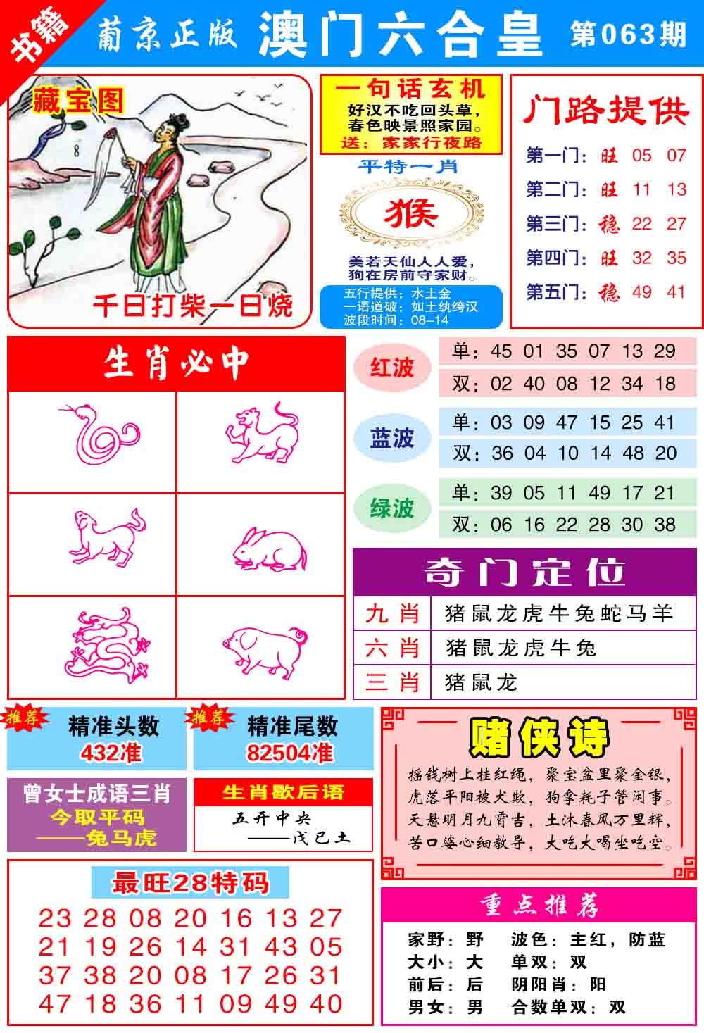 063期澳门六合皇心水[图]