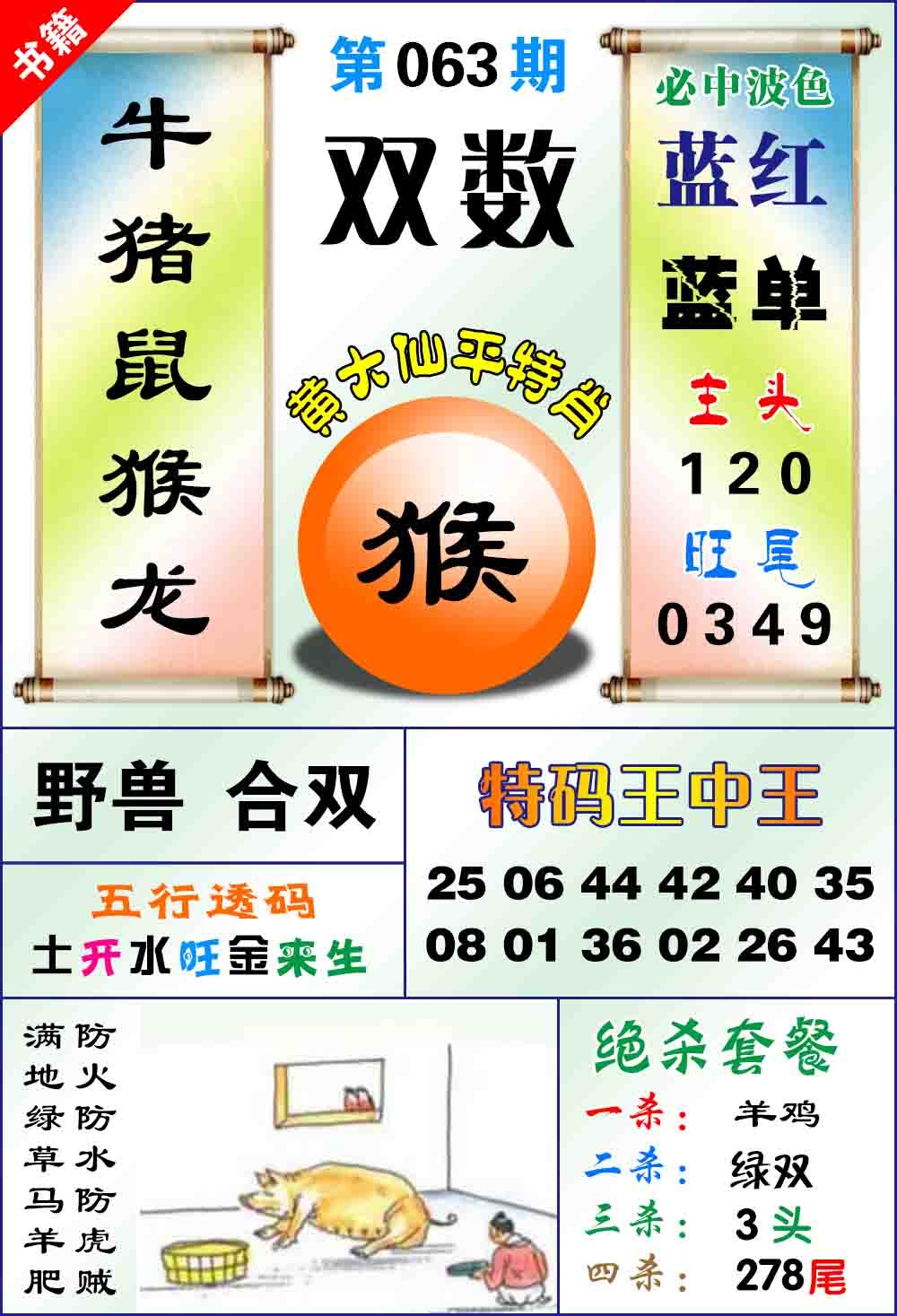 063期澳门平特王中正[图]