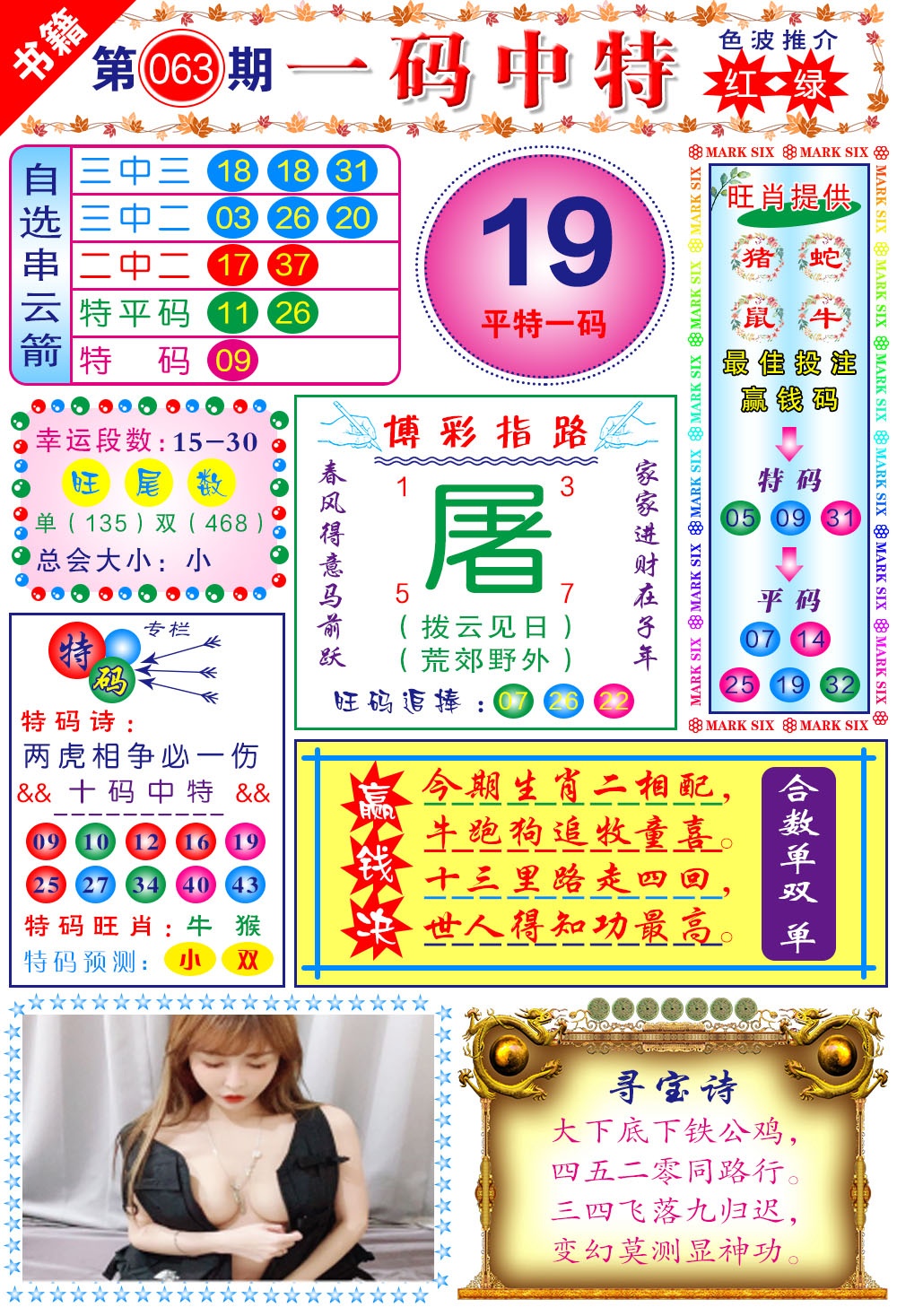 063期澳门穿云箭[图]