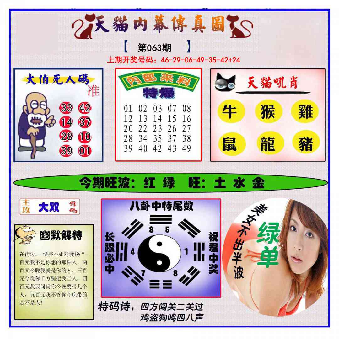 063期内幕传真图[图]