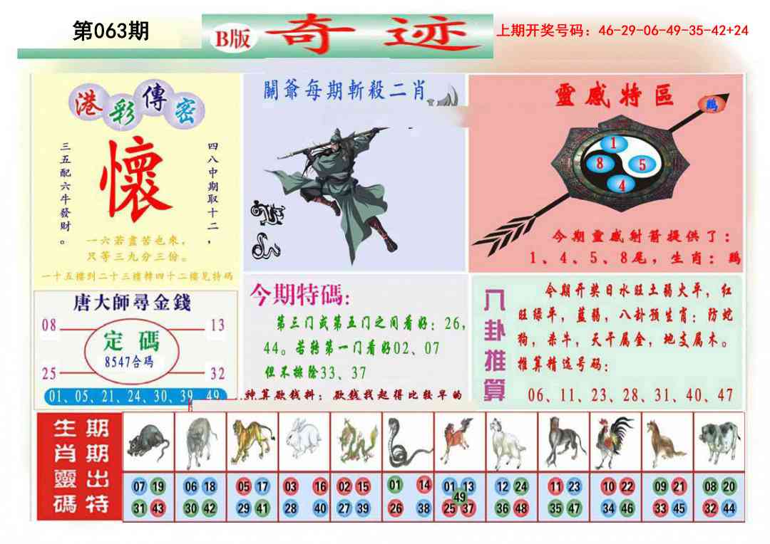 063期九龍奇迹B(推荐)[图]