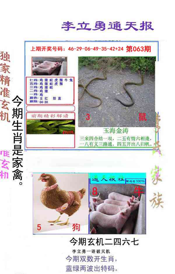 063期李立勇通天报[图]