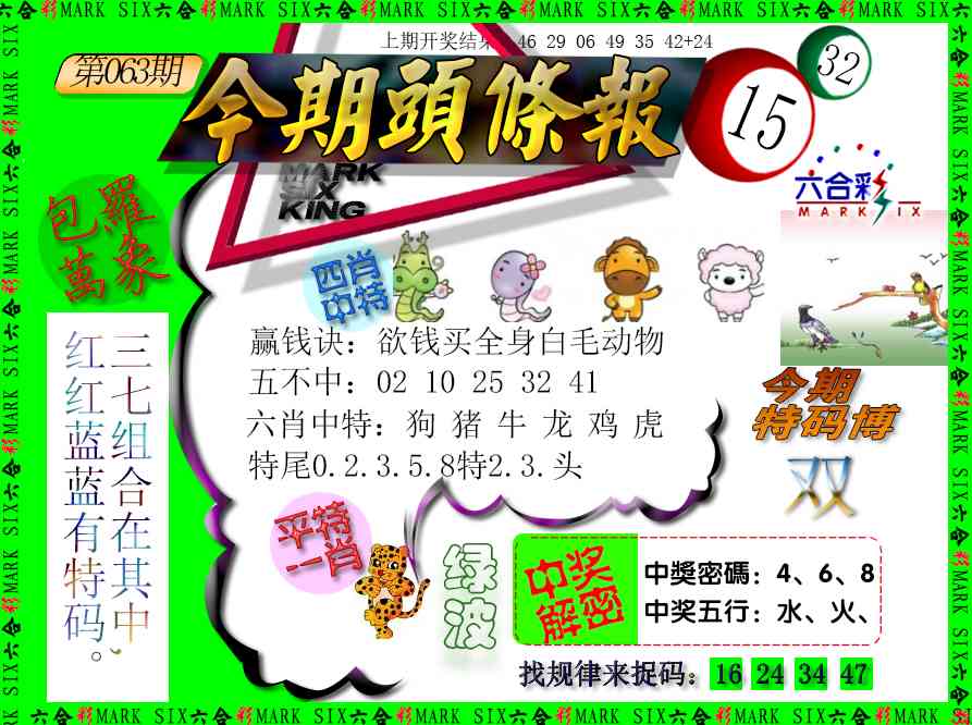 063期今期头条报[图]