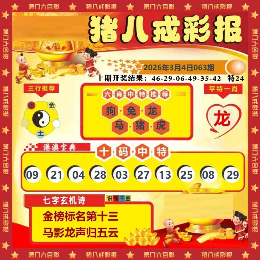 063期猪八戒彩报[图]